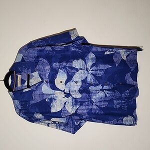 Tommy Bahama XL Silk Floral Camp Hawaiian Shirt